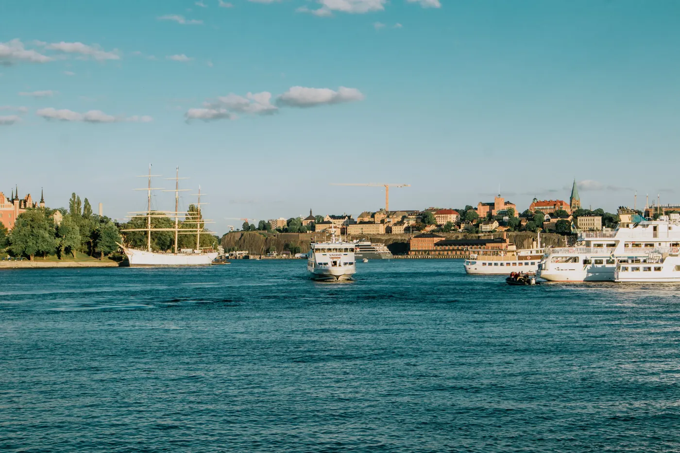 Stockholm waterfront and archipelago in summer